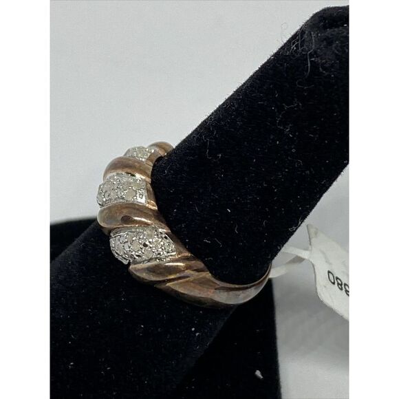 Victoria Townsend MCR12680 18K Gold-Plated Sterling Silver Ring MSRP $200 JW18 - Picture 2 of 6